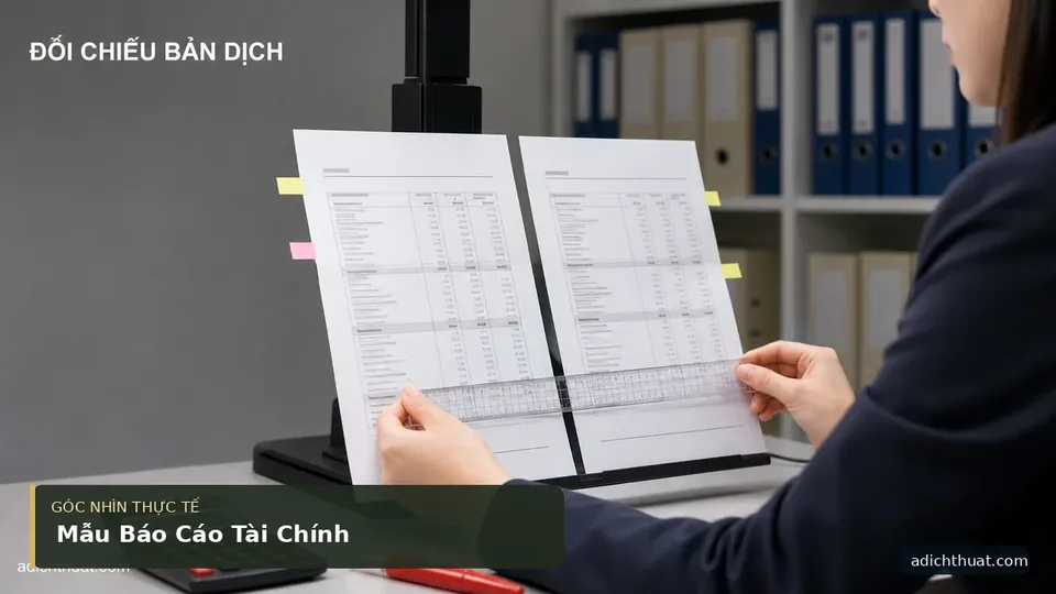 Chi tiết minh họa dịch thuật trong bài Mẫu Báo Cáo Tài Chính