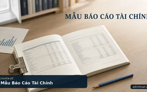 Mẫu Báo Cáo Tài Chính