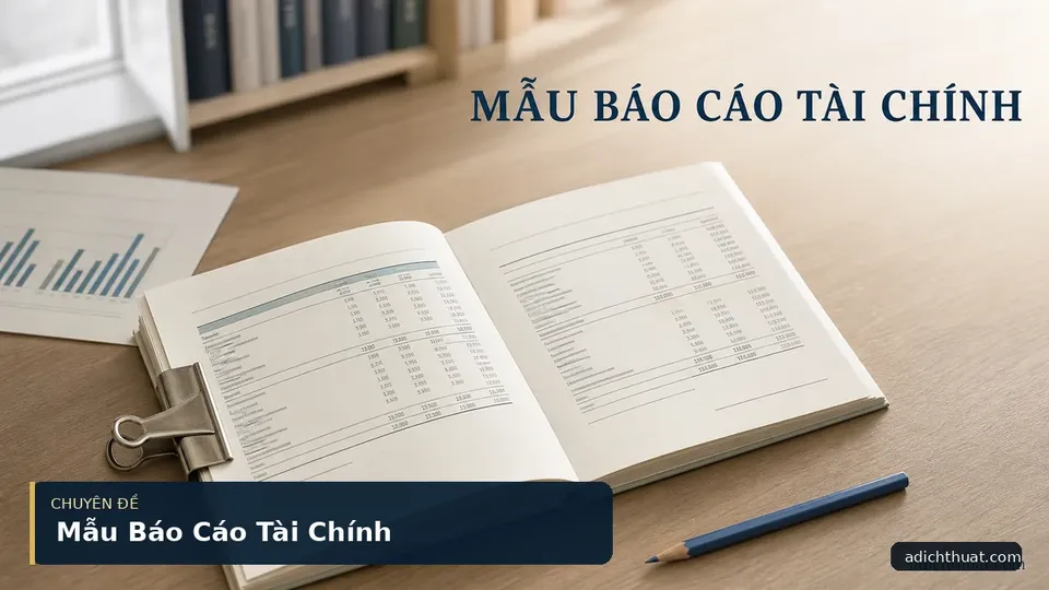 Mẫu Báo Cáo Tài Chính