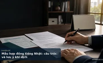 Mẫu hợp đồng tiếng Nhật: cấu trúc và lưu ý khi dịch
