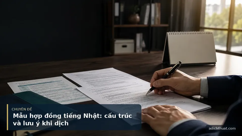 Mẫu hợp đồng tiếng Nhật: cấu trúc và lưu ý khi dịch