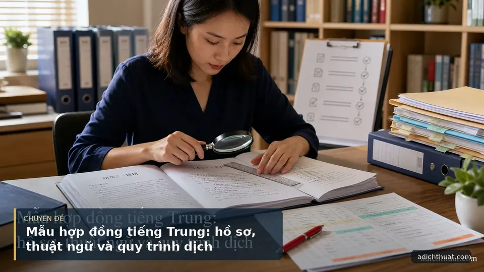 Mẫu hợp đồng tiếng Trung: hồ sơ, thuật ngữ và quy trình dịch