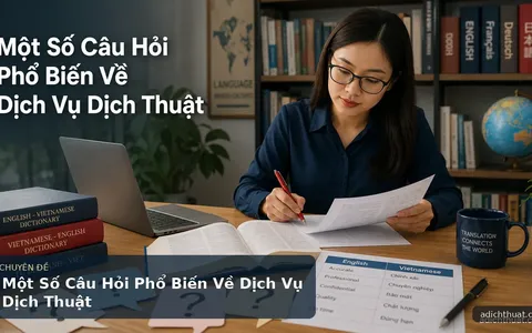 Một Số Câu Hỏi Phổ Biến Về Dịch Vụ Dịch Thuật