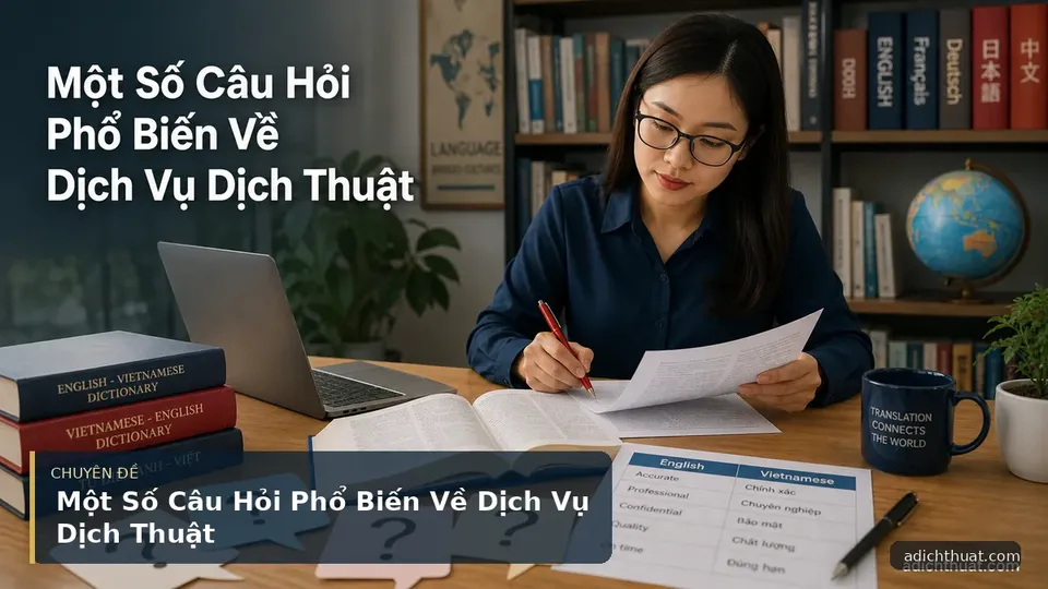 Một Số Câu Hỏi Phổ Biến Về Dịch Vụ Dịch Thuật