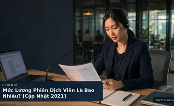 Mức Lương Phiên Dịch Viên Là Bao Nhiêu? [Cập Nhật 2021]