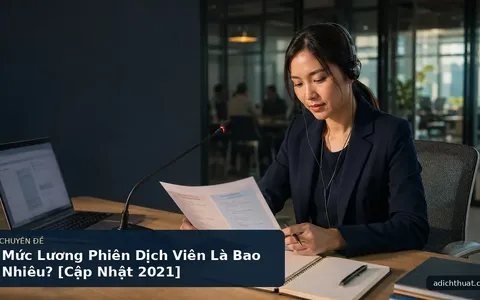 Mức Lương Phiên Dịch Viên Là Bao Nhiêu? [Cập Nhật 2021]