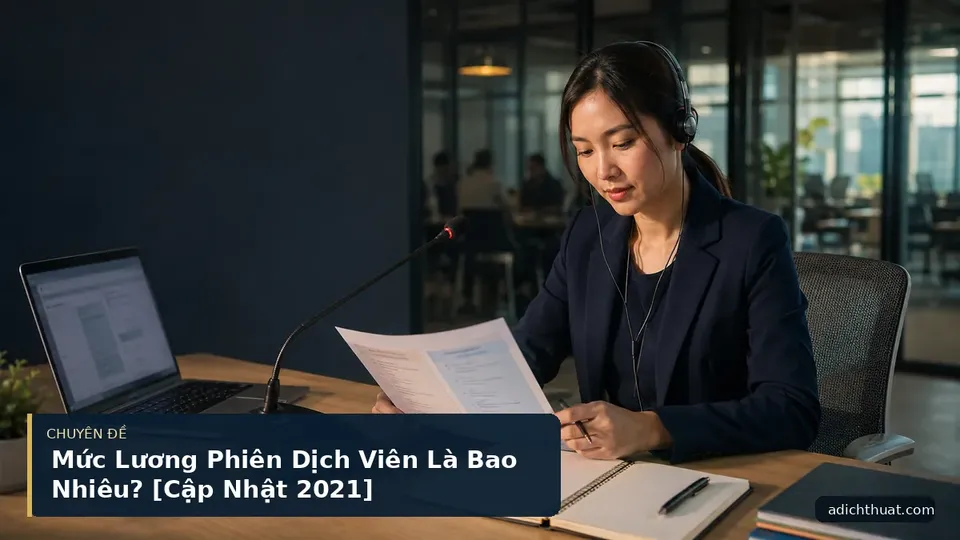 Mức Lương Phiên Dịch Viên Là Bao Nhiêu? [Cập Nhật 2021]