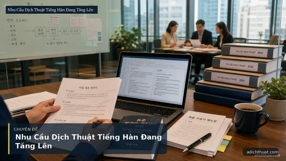 Nhu Cầu Dịch Thuật Tiếng Hàn Đang Tăng Lên