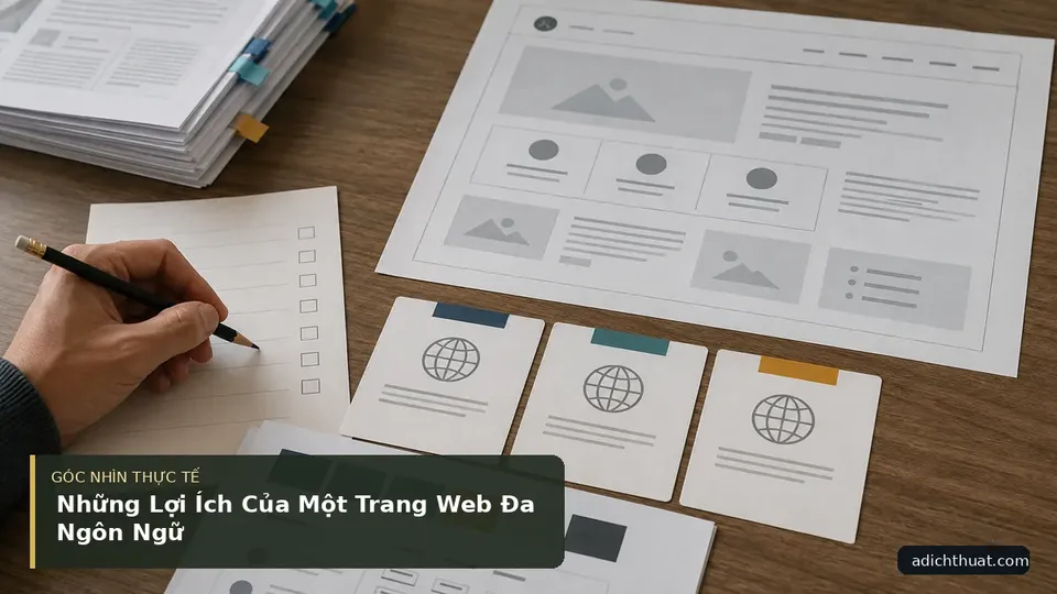 Chi tiết minh họa dịch thuật trong bài Những Lợi Ích Của Một Trang Web Đa Ngôn Ngữ