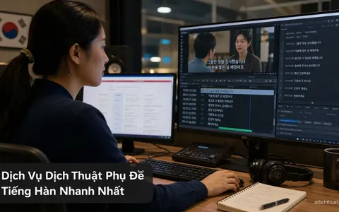 Dịch Vụ Dịch Thuật Phụ Đề Tiếng Hàn Nhanh Nhất