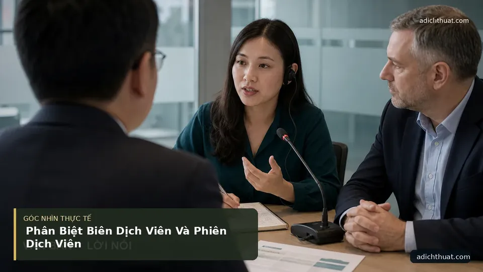 Chi tiết minh họa dịch thuật trong bài Phân Biệt Biên Dịch Viên Và Phiên Dịch Viên
