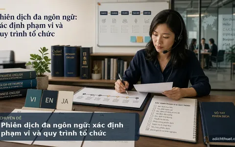 Phiên dịch đa ngôn ngữ: xác định phạm vi và quy trình tổ chức
