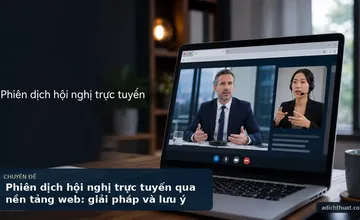 Phiên dịch hội nghị trực tuyến qua nền tảng web: giải pháp và lưu ý
