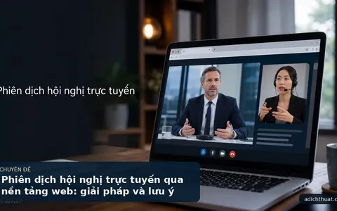 Phiên dịch hội nghị trực tuyến qua nền tảng web: giải pháp và lưu ý