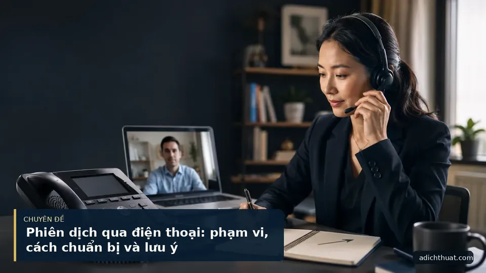 Phiên dịch qua điện thoại: phạm vi, cách chuẩn bị và lưu ý