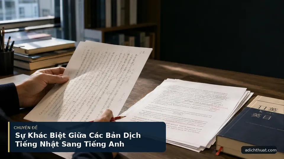 Sự Khác Biệt Giữa Các Bản Dịch Tiếng Nhật Sang Tiếng Anh