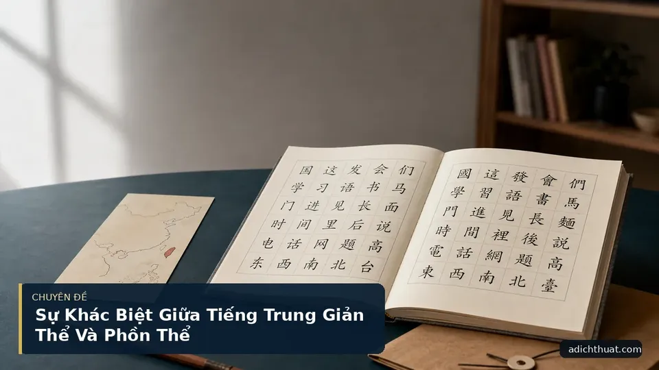 Sự Khác Biệt Giữa Tiếng Trung Giản Thể Và Phồn Thể
