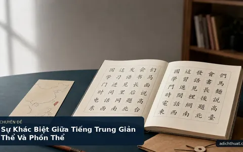 Sự Khác Biệt Giữa Tiếng Trung Giản Thể Và Phồn Thể
