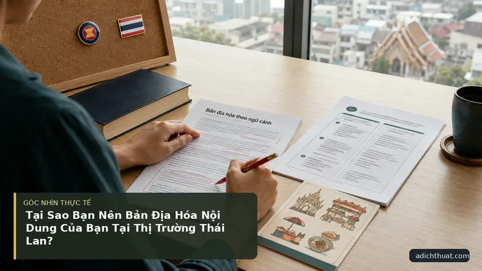 Chi tiết minh họa dịch thuật trong bài Tại Sao Bạn Nên Bản Địa Hóa Nội Dung Của Bạn Tại Thị Trường Thái Lan?