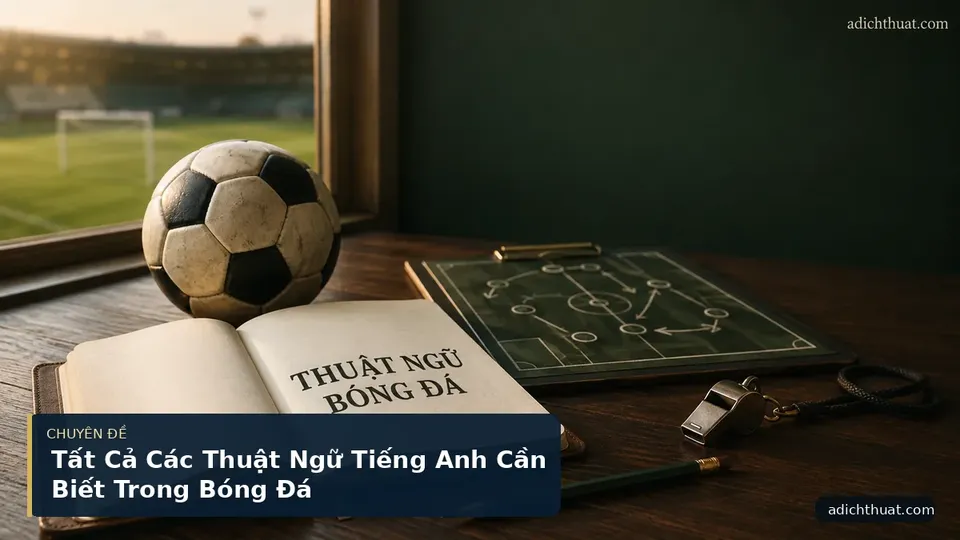 Tất Cả Các Thuật Ngữ Tiếng Anh Cần Biết Trong Bóng Đá