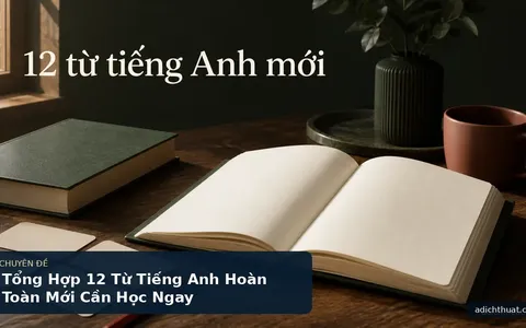 Tổng Hợp 12 Từ Tiếng Anh Hoàn Toàn Mới Cần Học Ngay