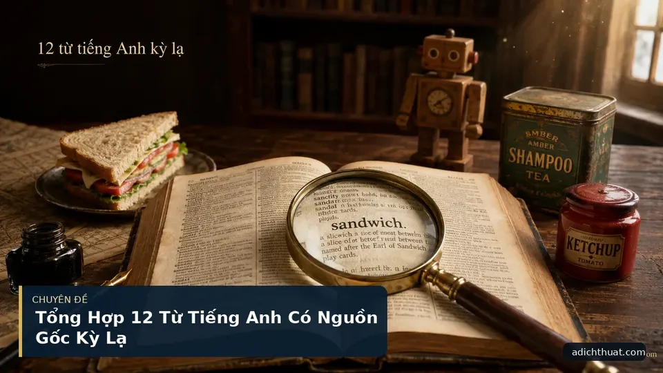 Tổng Hợp 12 Từ Tiếng Anh Có Nguồn Gốc Kỳ Lạ