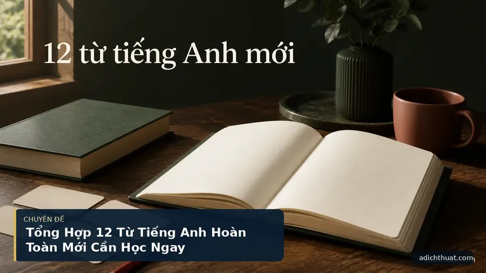 Tổng Hợp 12 Từ Tiếng Anh Hoàn Toàn Mới Cần Học Ngay