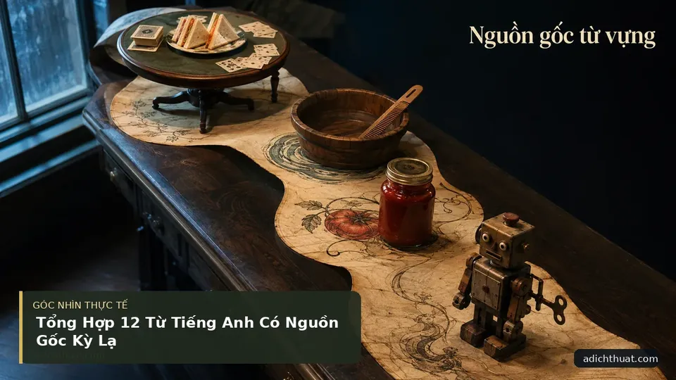 Chi tiết minh họa dịch thuật trong bài Tổng Hợp 12 Từ Tiếng Anh Có Nguồn Gốc Kỳ Lạ