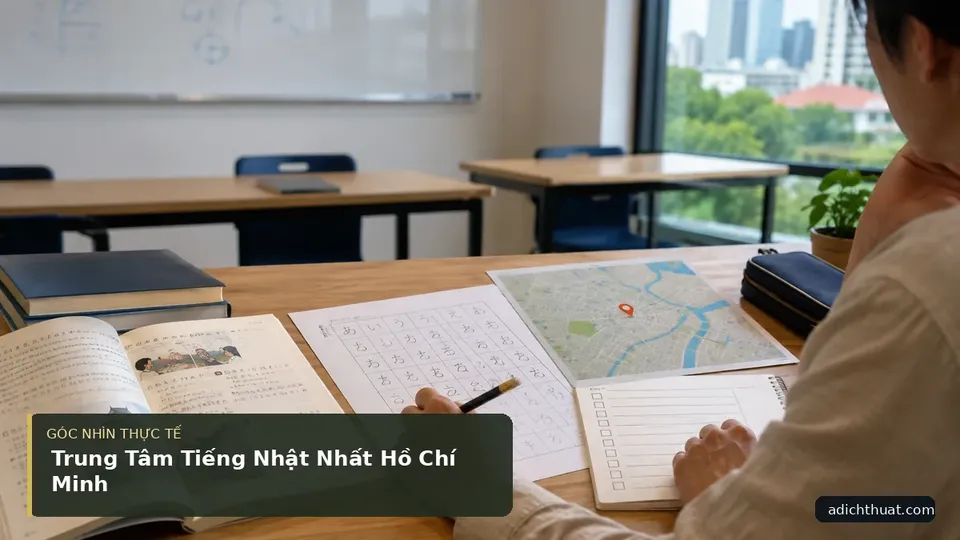 Chi tiết minh họa dịch thuật trong bài Trung Tâm Tiếng Nhật Nhất Hồ Chí Minh