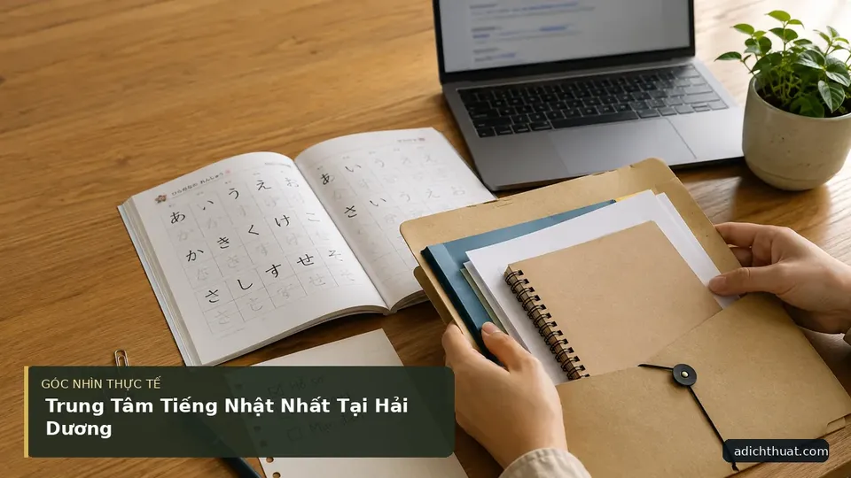 Chi tiết minh họa dịch thuật trong bài Trung Tâm Tiếng Nhật Nhất Tại Hải Dương