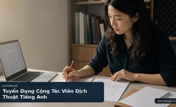 Tuyển Dụng Cộng Tác Viên Dịch Thuật Tiếng Anh