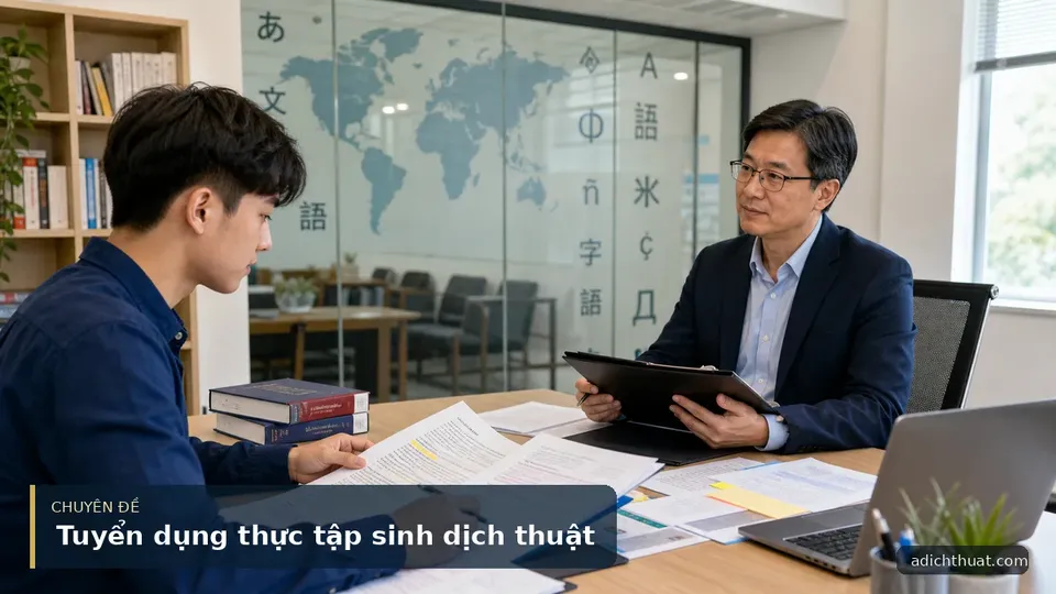 Tuyển Dụng Thực Tập Sinh Dịch Thuật Tiếng Anh – Trung Quốc – Nhật Bản – Hàn Quốc – Pháp – Đức – Nga