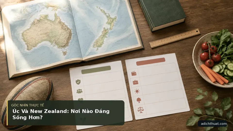 Chi tiết minh họa dịch thuật trong bài Úc Và New Zealand: Nơi Nào Đáng Sống Hơn?