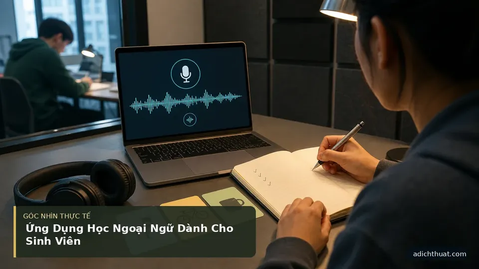 Chi tiết minh họa dịch thuật trong bài Ứng Dụng Học Ngoại Ngữ Dành Cho Sinh Viên