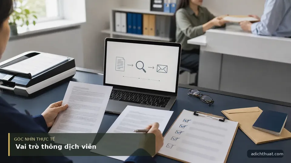 Vai Trò Của Thông Dịch Viên — hình minh họa dịch thuật